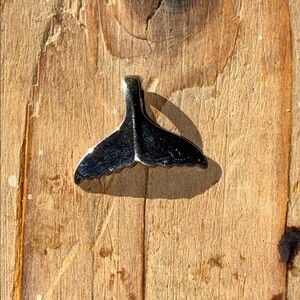 Silver Whale Tail Pendant Necklace